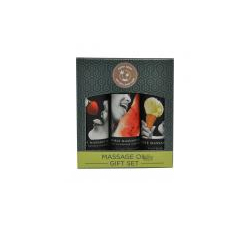 Earthly Body Edible Massage Oil Gift Set 3 Flavors 